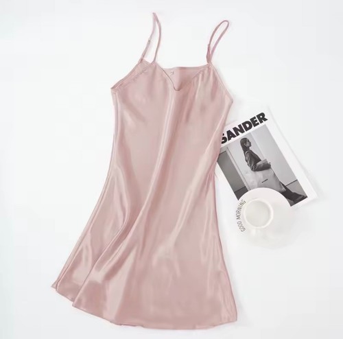 Damen satin nachthemd - nachthemd, sexy