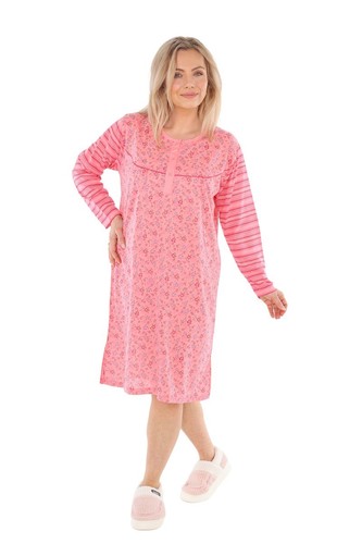 Nachthemd damen langer arm - nachthemd,